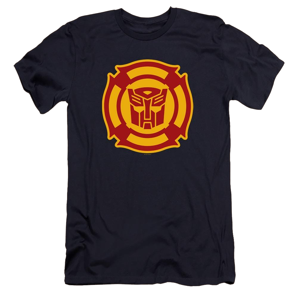 Transformers Rescue Bots Logo - Men's Premium Slim Fit T-Shirt Men's Premium Slim Fit T-Shirt Transformers   