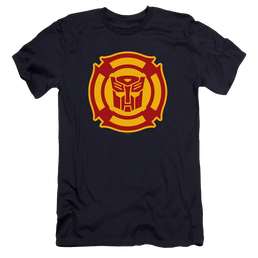 Transformers Rescue Bots Logo - Men's Premium Slim Fit T-Shirt Men's Premium Slim Fit T-Shirt Transformers   