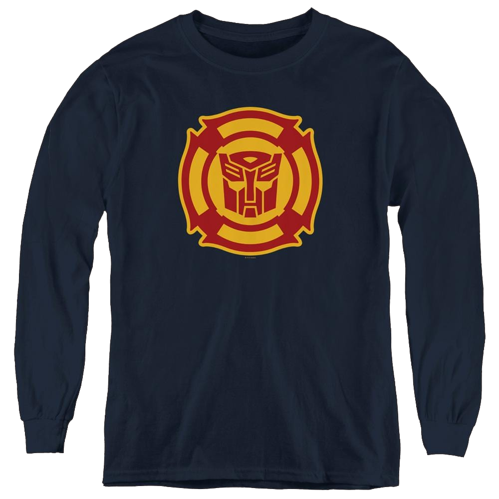 Transformers Rescue Bots Logo - Youth Long Sleeve T-Shirt Youth Long Sleeve T-Shirt Transformers   