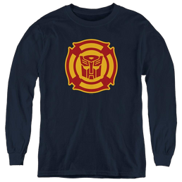 Transformers Rescue Bots Logo - Youth Long Sleeve T-Shirt Youth Long Sleeve T-Shirt Transformers   