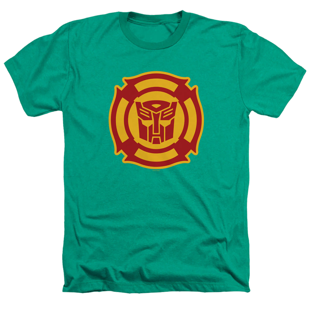 Transformers Rescue Bots Logo - Men's Heather T-Shirt Men's Heather T-Shirt Transformers   