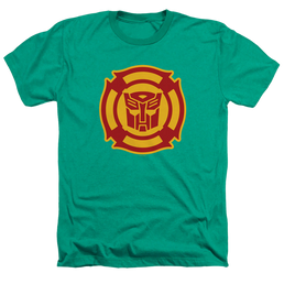 Transformers Rescue Bots Logo - Men's Heather T-Shirt Men's Heather T-Shirt Transformers   