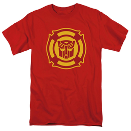 Transformers Rescue Bots Logo - Men's Regular Fit T-Shirt Men's Regular Fit T-Shirt Transformers   