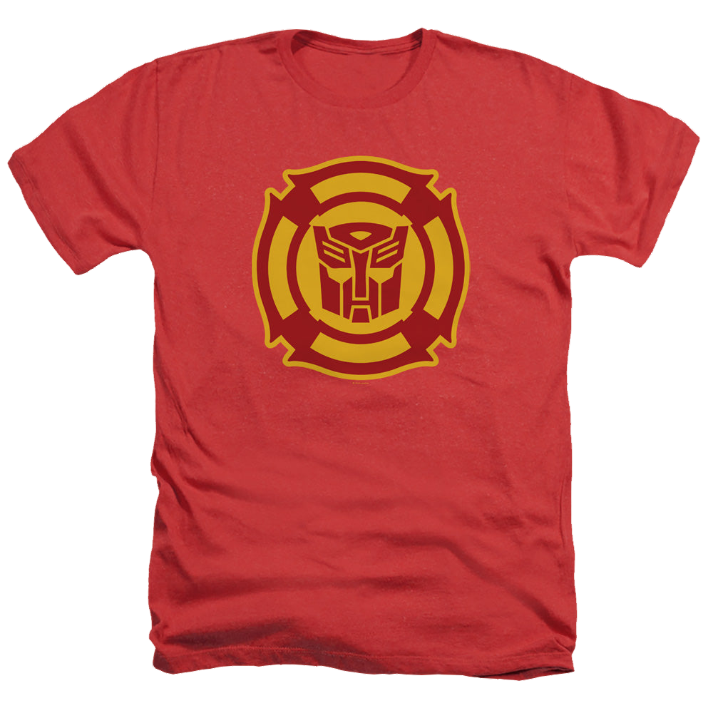 Transformers Rescue Bots Logo - Men's Heather T-Shirt Men's Heather T-Shirt Transformers   