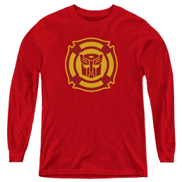 Transformers Rescue Bots Logo - Youth Long Sleeve T-Shirt Youth Long Sleeve T-Shirt Transformers   
