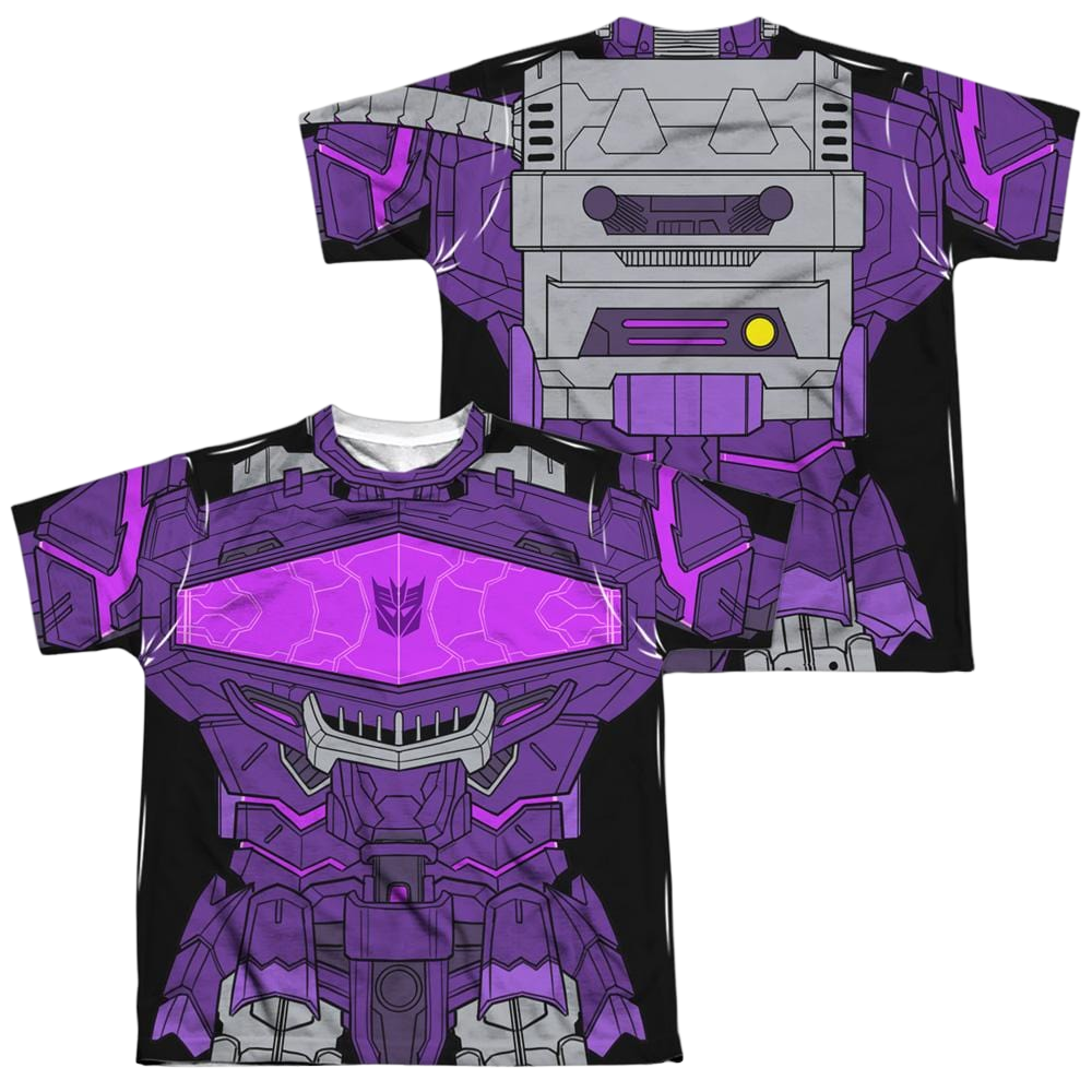 Transformers Shockwave Costume (Front/Back Print) - Youth All-Over Print T-Shirt Youth All-Over Print T-Shirt (Ages 8-12) Transformers   