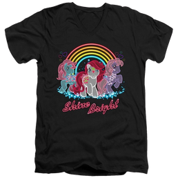 My Little Pony Classic Neon Ponies - Men's V-Neck T-Shirt Men's V-Neck T-Shirt My Little Pony   