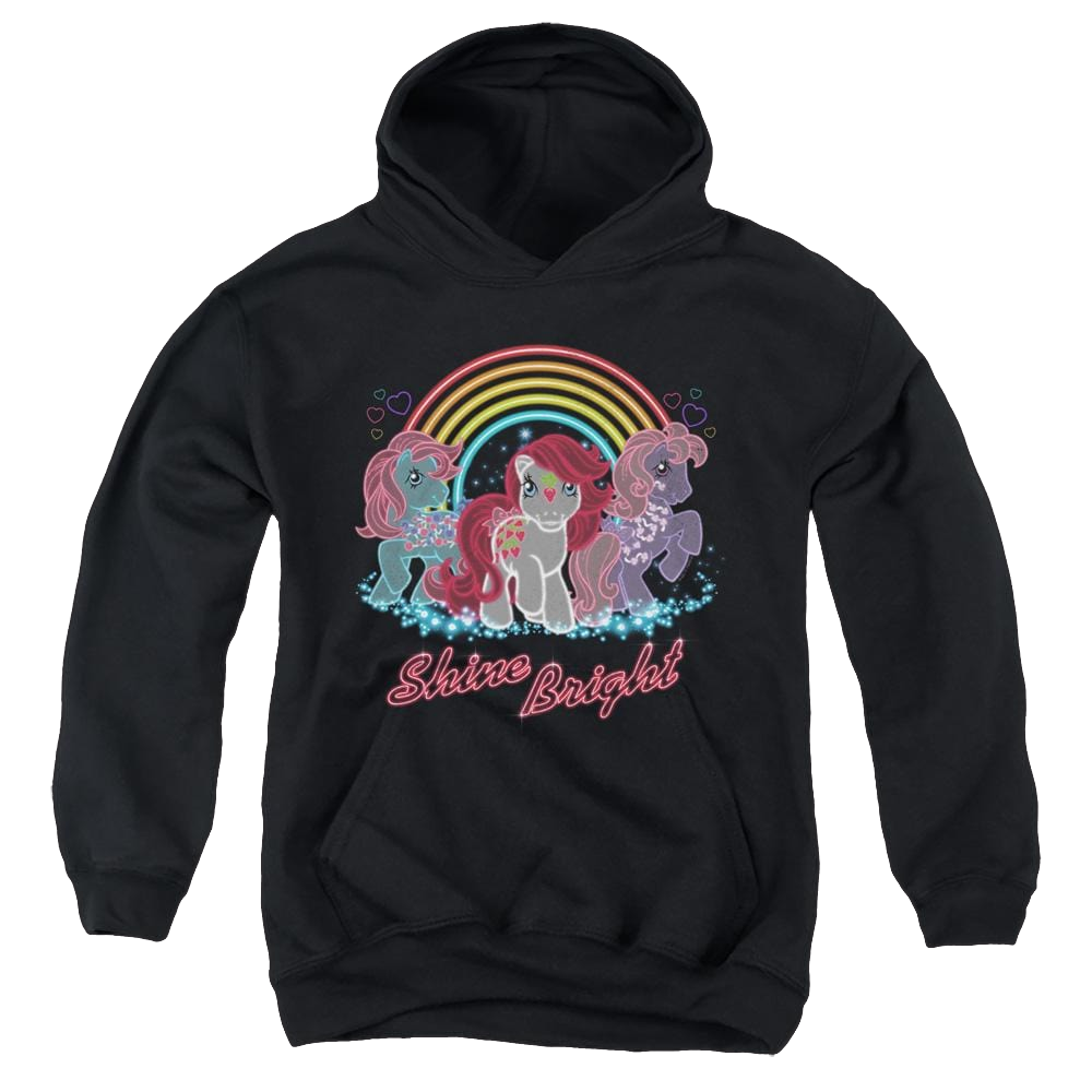 My Little Pony Classic Neon Ponies - Youth Hoodie Youth Hoodie (Ages 8-12) My Little Pony   