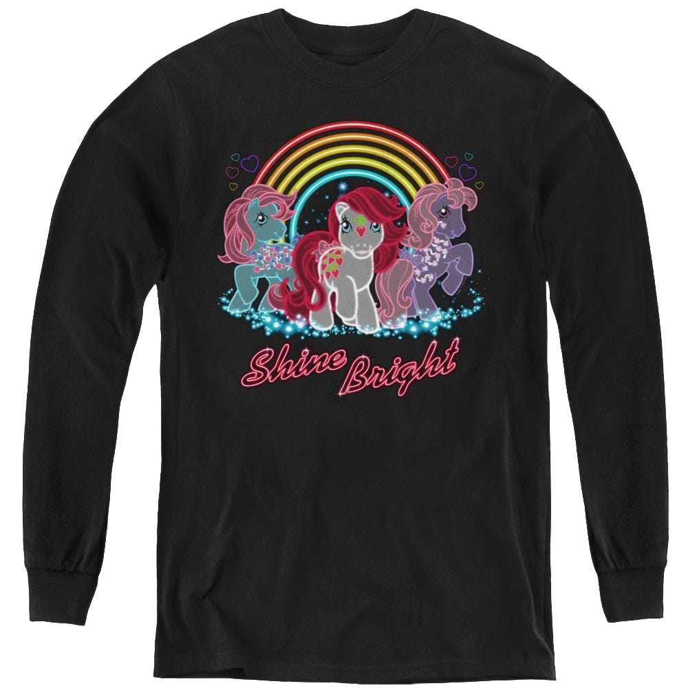 My Little Pony Classic Neon Ponies - Youth Long Sleeve T-Shirt Youth Long Sleeve T-Shirt My Little Pony   