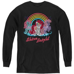 My Little Pony Classic Neon Ponies - Youth Long Sleeve T-Shirt Youth Long Sleeve T-Shirt My Little Pony   
