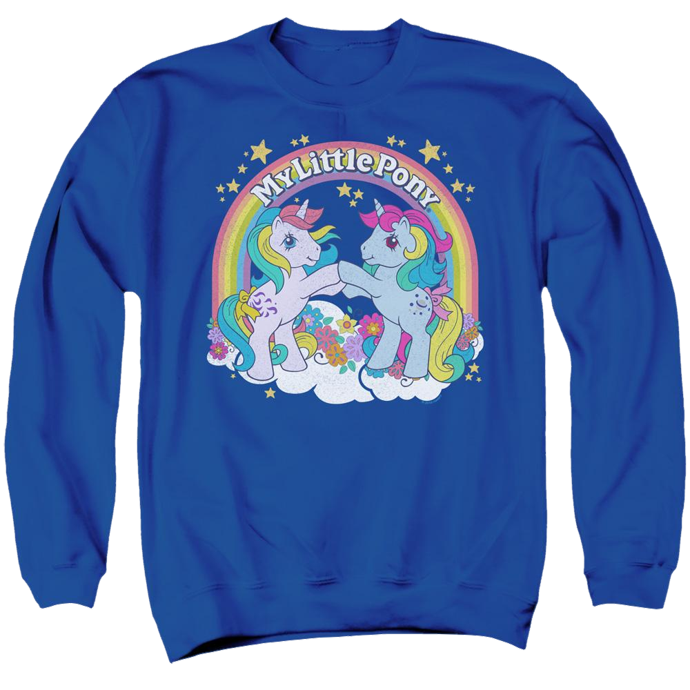 My Little Pony Classic Unicorn Fist Bump - Men's Crewneck Sweatshirt Men's Crewneck Sweatshirt My Little Pony   