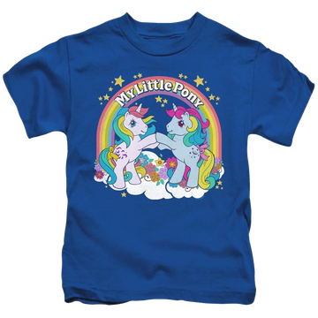 Royal kid's t-shirt for ages 4 to 7 with My Little Pony Classic Unicorn Fist Bump graphic