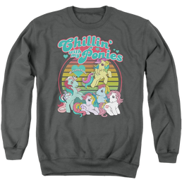 My Little Pony Classic Chillin With My Ponies - Men's Crewneck Sweatshirt Men's Crewneck Sweatshirt My Little Pony   