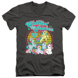 My Little Pony Classic Chillin With My Ponies - Men's V-Neck T-Shirt Men's V-Neck T-Shirt My Little Pony   