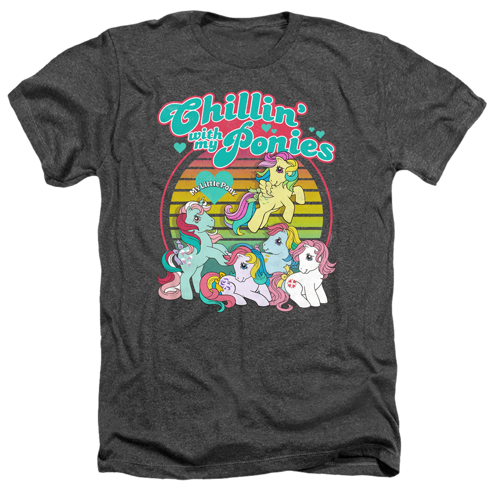 My Little Pony Classic Chillin With My Ponies - Men's Heather T-Shirt Men's Heather T-Shirt My Little Pony   