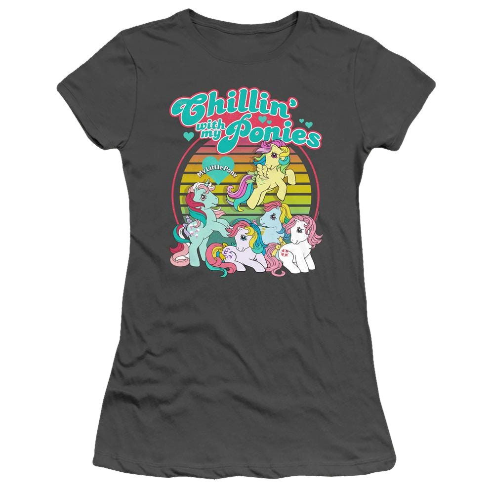 My Little Pony Classic Chillin With My Ponies - Juniors T-Shirt Juniors T-Shirt My Little Pony   