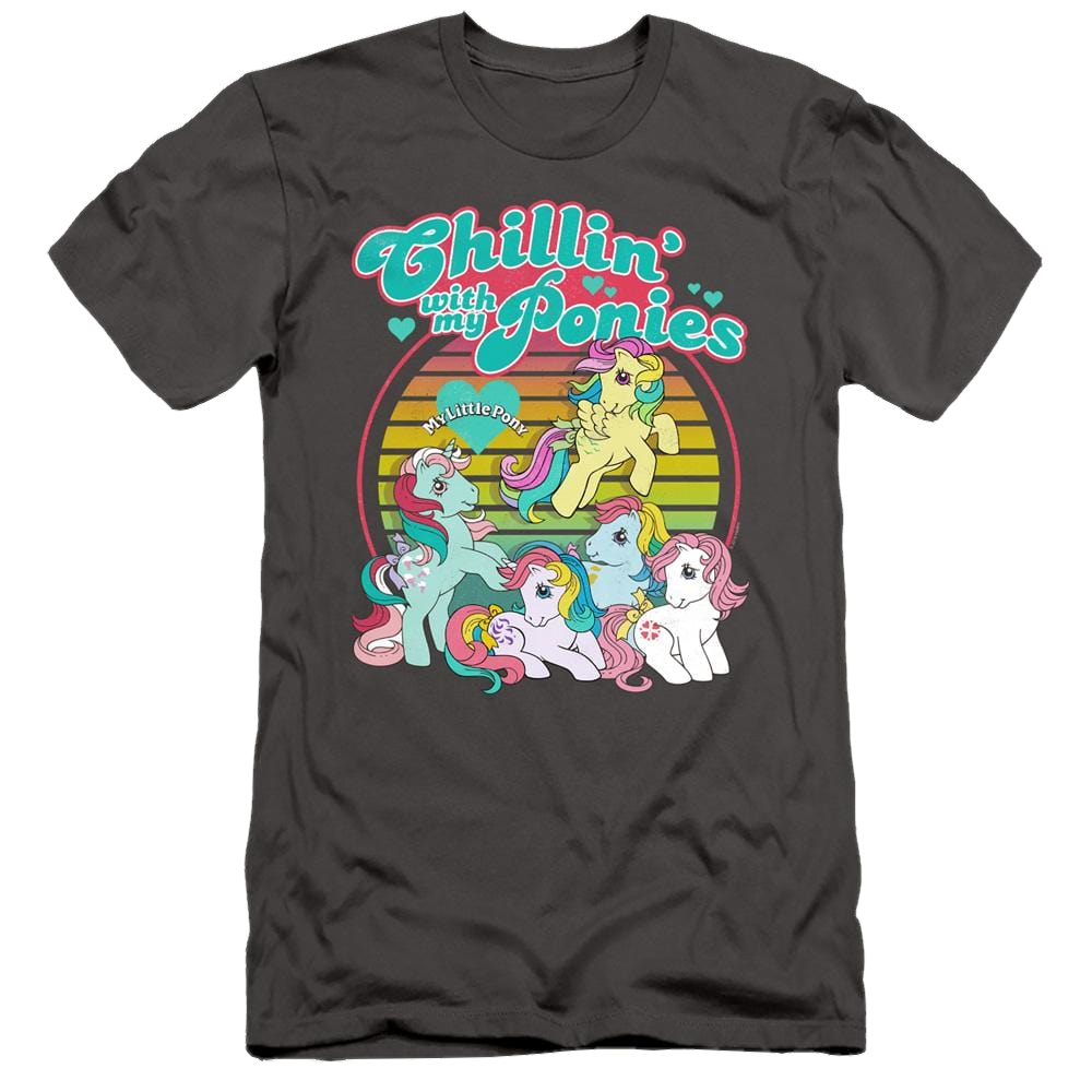My Little Pony Classic Chillin With My Ponies - Men's Slim Fit T-Shirt Men's Slim Fit T-Shirt My Little Pony   