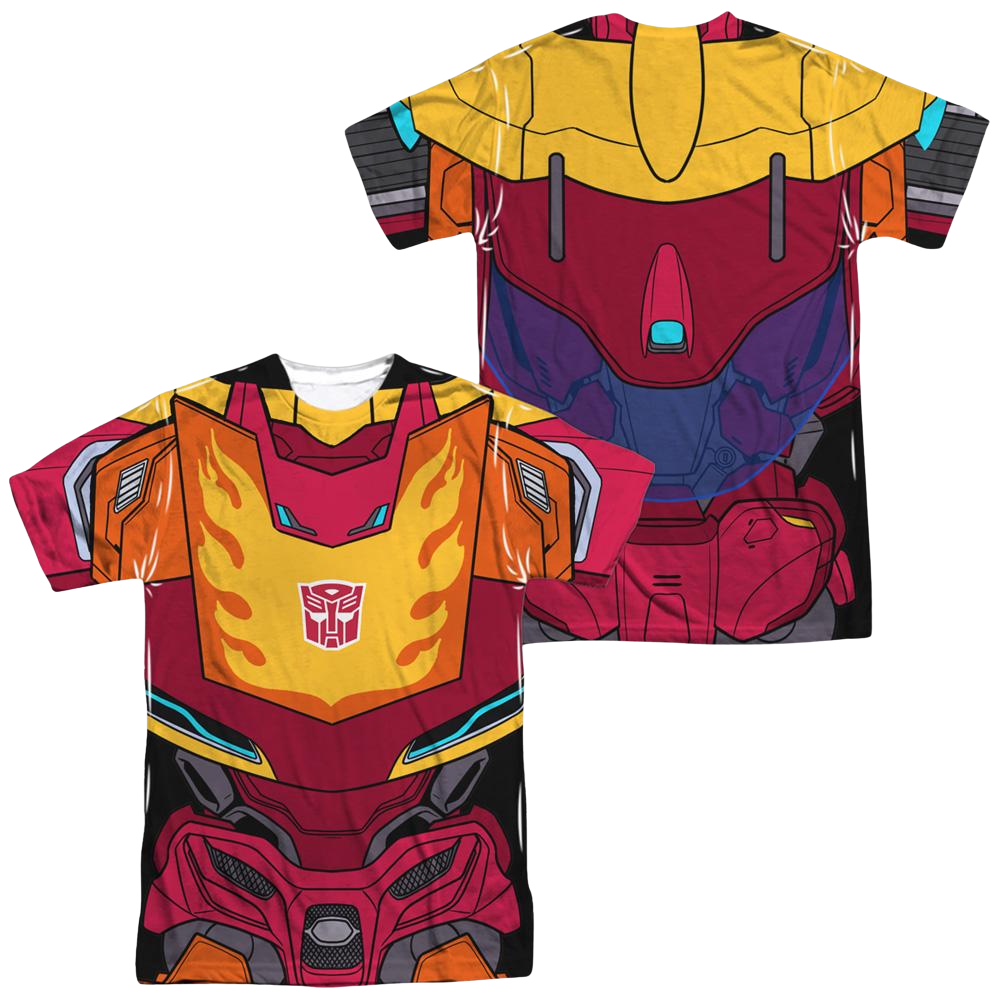 Transformers Hot Rod Costume (Front/Back Print) - Men's All-Over Print T-Shirt Men's All-Over Print T-Shirt Transformers   