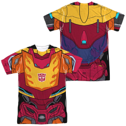 Transformers Hot Rod Costume (Front/Back Print) - Men's All-Over Print T-Shirt Men's All-Over Print T-Shirt Transformers   