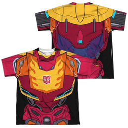 Transformers Hot Rod Costume (Front/Back Print) - Youth All-Over Print T-Shirt Youth All-Over Print T-Shirt (Ages 8-12) Transformers   