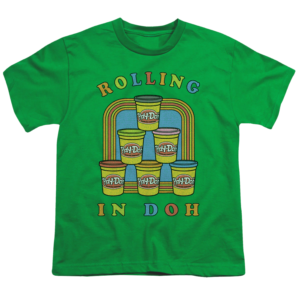 Hasbro Rolling In Doh - Youth T-Shirt Youth T-Shirt (Ages 8-12) Monopoly   