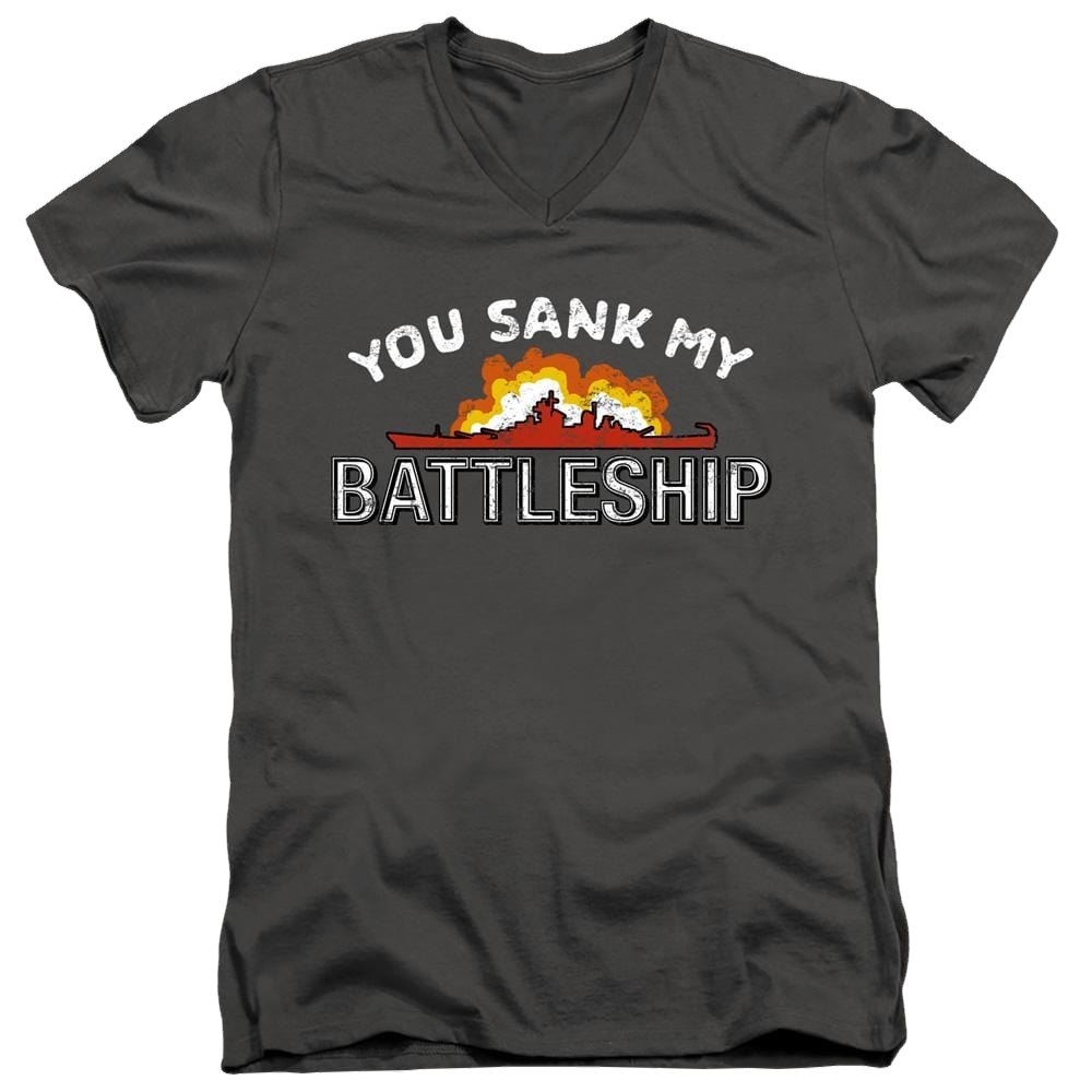 Battleship You Sank My Battleship - Men's V-Neck T-Shirt Men's V-Neck T-Shirt Battleship   