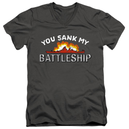 Battleship You Sank My Battleship - Men's V-Neck T-Shirt Men's V-Neck T-Shirt Battleship   