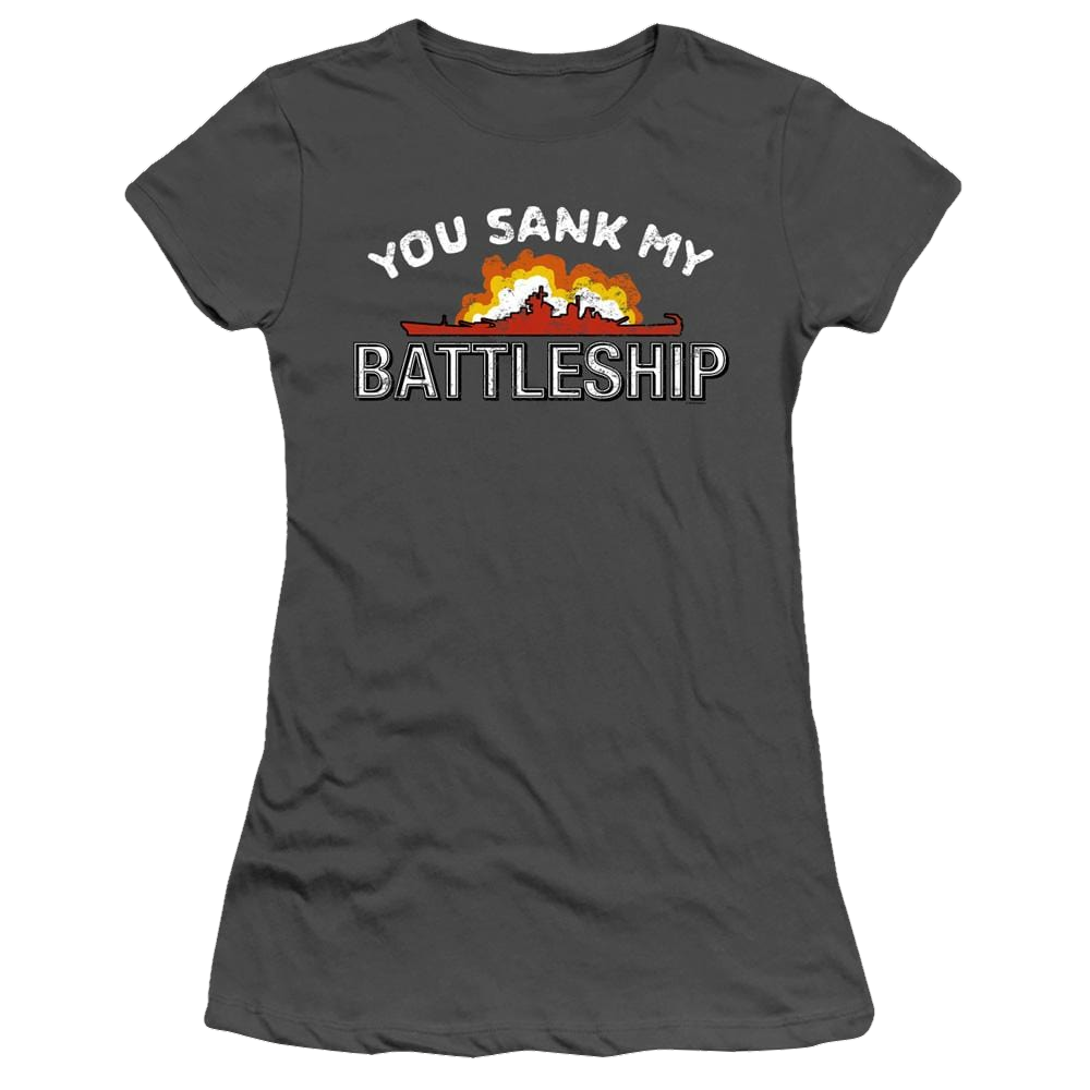 Battleship You Sank My Battleship - Juniors T-Shirt Juniors T-Shirt Battleship   