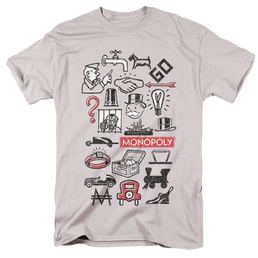 Monopoly Icons - Men's Regular Fit T-Shirt Men's Regular Fit T-Shirt Monopoly   