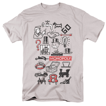 Monopoly Icons - Men's Regular Fit T-Shirt Men's Regular Fit T-Shirt Monopoly   