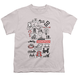 Monopoly Icons - Youth T-Shirt Youth T-Shirt (Ages 8-12) Monopoly   