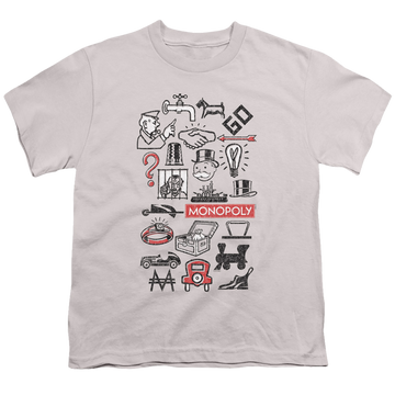 Monopoly Icons - Youth T-Shirt Youth T-Shirt (Ages 8-12) Monopoly   