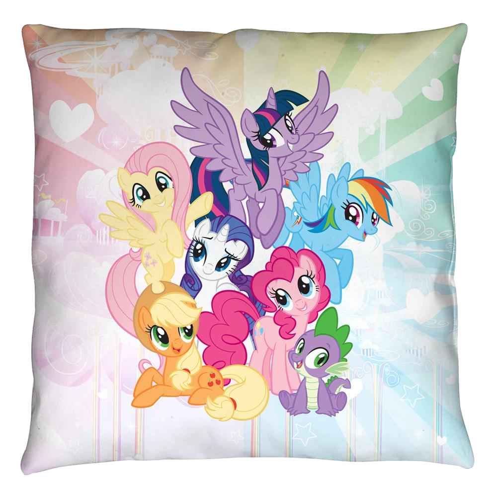 My Little Pony Friendship Is Magic Pony Group - Throw Pillows Throw Pillows My Little Pony   