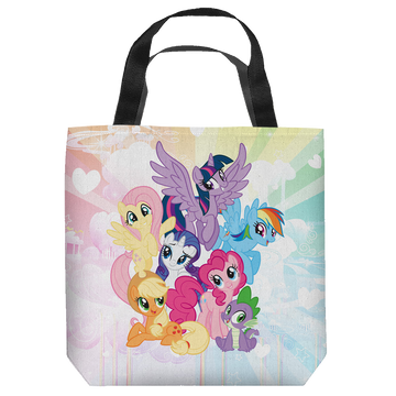 My Little Pony Friendship Is Magic Pony Group tote bag