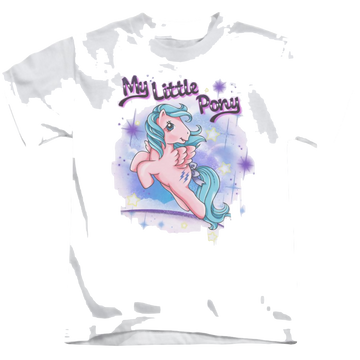 White kid's t-shirt for ages 4 to 7 with My Little Pony Classic Firefly graphic