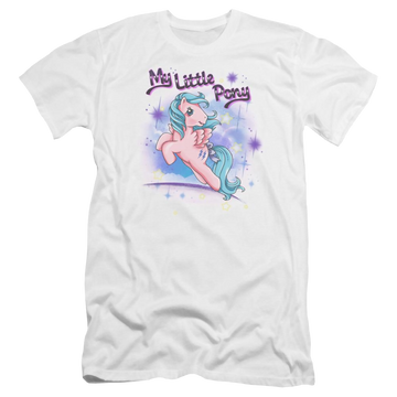 White men's premium slim fit t-shirt with My Little Pony Classic Firefly graphic