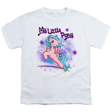 White youth t-shirt for ages 8 to 12 with My Little Pony Classic Firefly graphic