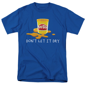 Royal men's regular fit t-shirt with Play-doh Don't Let It Dry Out graphic