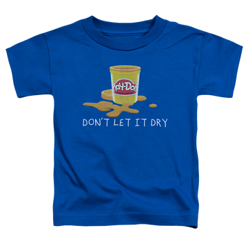 Royal kid's t-shirt for ages 4 to 7 with Play-doh Don't Let It Dry Out graphic