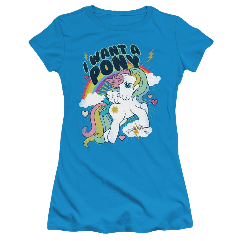 My Little Pony Classic I Want A Pony - Juniors T-Shirt Juniors T-Shirt My Little Pony   