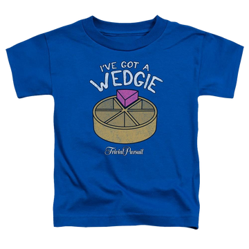 Royal toddler t-shirt with Trivial Pursuit I've Got A Wedgie graphic