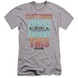 Battleship Can't Touch This - Men's Premium Slim Fit T-Shirt Men's Premium Slim Fit T-Shirt Battleship   