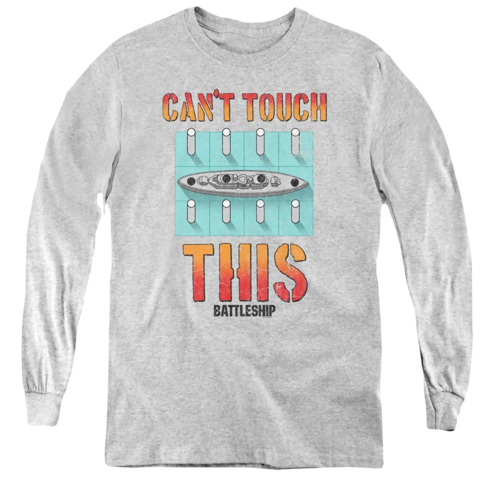 Battleship Can't Touch This - Youth Long Sleeve T-Shirt Youth Long Sleeve T-Shirt Battleship   