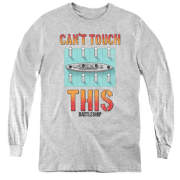 Battleship Can't Touch This - Youth Long Sleeve T-Shirt Youth Long Sleeve T-Shirt Battleship   