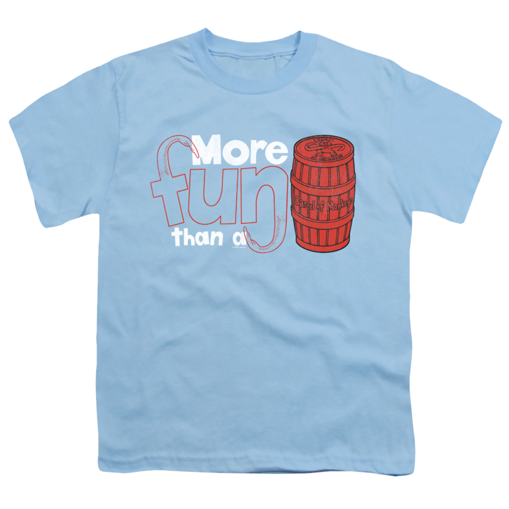 Barrel Of Monkeys More Fun - Youth T-Shirt Youth T-Shirt (Ages 8-12) Barrel Of Monkeys   