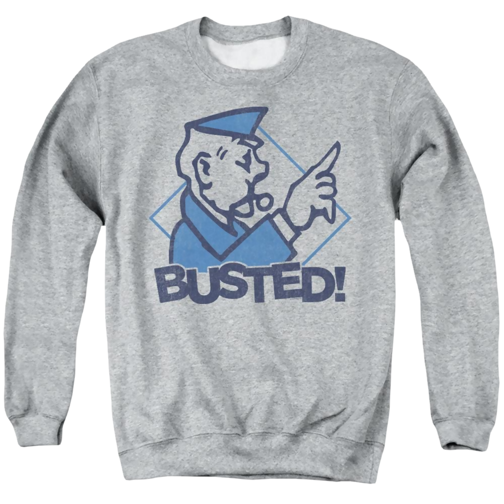 Monopoly Busted - Men's Crewneck Sweatshirt Men's Crewneck Sweatshirt Monopoly   