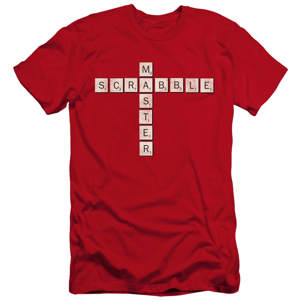 Scrabble Master - Men's Premium Slim Fit T-Shirt Men's Premium Slim Fit T-Shirt Scrabble   