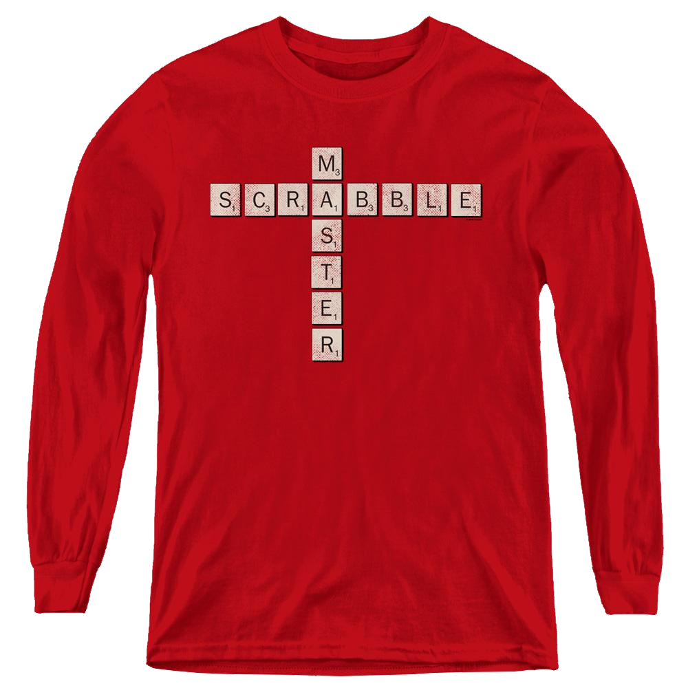 Scrabble Master - Youth Long Sleeve T-Shirt Youth Long Sleeve T-Shirt Scrabble   