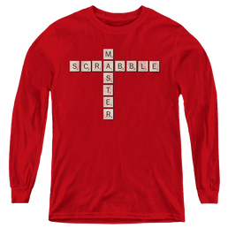 Scrabble Master - Youth Long Sleeve T-Shirt Youth Long Sleeve T-Shirt Scrabble   