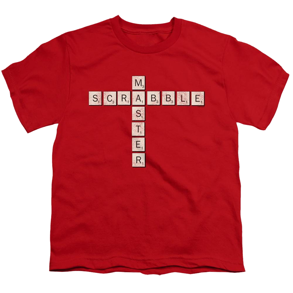 Scrabble Master - Youth T-Shirt Youth T-Shirt (Ages 8-12) Scrabble   